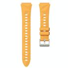 For Huawei Watch GT 5 41mm Solid Figure Homochromy Silicone Watch Band(Yellow) - 2