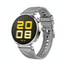 For Huawei Watch GT 5 41mm Solid Figure Homochromy Silicone Watch Band(Gray) - 1