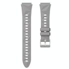 For Huawei Watch GT 5 41mm Solid Figure Homochromy Silicone Watch Band(Gray) - 2