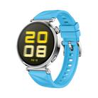 For Huawei Watch GT 5 41mm Solid Figure Homochromy Silicone Watch Band(Sky Blue) - 1