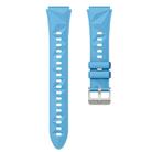 For Huawei Watch GT 5 41mm Solid Figure Homochromy Silicone Watch Band(Sky Blue) - 2