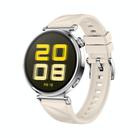 For Huawei Watch GT 5 41mm Solid Figure Homochromy Silicone Watch Band(Starlight) - 1