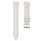 For Huawei Watch GT 5 41mm Solid Figure Homochromy Silicone Watch Band(Starlight) - 2