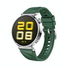 For Huawei Watch GT 5 41mm Solid Figure Homochromy Silicone Watch Band(Field Green) - 1