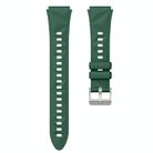 For Huawei Watch GT 5 41mm Solid Figure Homochromy Silicone Watch Band(Field Green) - 2