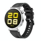 For Huawei Watch GT 5 41mm Women Hybrid Nylon Silicone Watch Band(Black) - 1