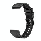 For Huawei Watch GT 5 41mm Women Hybrid Nylon Silicone Watch Band(Black) - 2