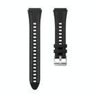 For Huawei Watch GT 5 41mm Women Hybrid Nylon Silicone Watch Band(Black) - 3