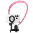 SX-P05 Magnetic Collar Phone Clamp Bracket POV View Mount(Pink) - 1