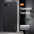 For iPhone 16e Tree Bark Leather Shockproof Phone Case(Grey) - 2