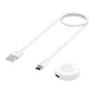 For Huawei Watch GT5 41mm USB Interface Split Type Smart Watch Charging Cable, Length: 1m(White) - 2