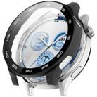 For Huawei Watch GT 5 46mm Graduated style Tempered Glass Film Integrated PC Watch Case(Black) - 1