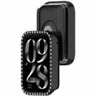 For Xiaomi Mi Band 8 Pro Diamond PC Half Coverage Watch Protective Case(Black) - 3