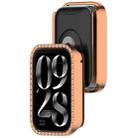 For Xiaomi Mi Band 8 Pro Diamond PC Half Coverage Watch Protective Case(Rose Gold) - 3