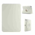 For iPad Pro 11 2024 ENKAY 360 Rotation TPU Leather Smart Tablet Case with Pen Slot(Beige) - 1