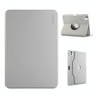 For iPad Pro 12.9 2022/ Air 13 2025 / 2024 ENKAY 360 Rotation TPU Leather Smart Tablet Case with Pen Slot(Grey) - 1