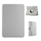 For iPad Air 11 2024 / 2025 / Air 10.9 2022 ENKAY 360 Rotation TPU Leather Smart Tablet Case with Pen Slot(Grey) - 1