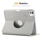 For iPad Air 11 2024 / 2025 / Air 10.9 2022 ENKAY 360 Rotation TPU Leather Smart Tablet Case with Pen Slot(Beige) - 3
