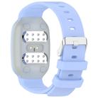 For EmeTerm Fashion Solid Color Silver Buckle Silicone Watch Band(Cornflower Blue) - 2
