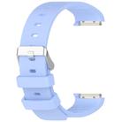 For EmeTerm Fashion Solid Color Silver Buckle Silicone Watch Band(Cornflower Blue) - 3