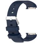 For EmeTerm Fashion Solid Color Silver Buckle Silicone Watch Band(Midnight Blue) - 3
