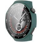 For Huawei Watch GT 5 Pro 46mm Graduated Style Tempered Glass Film Integrated PC Watch Case(Green) - 2