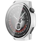 For Huawei Watch GT 5 Pro 46mm Ordinary Style Tempered Glass Film Integrated PC Watch Case(Frosted Silver) - 2