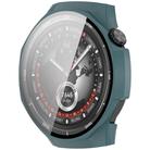 For Huawei Watch GT 5 Pro 46mm Ordinary Style Tempered Glass Film Integrated PC Watch Case(Pine Green) - 2