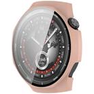 For Huawei Watch GT 5 Pro 46mm Ordinary Style Tempered Glass Film Integrated PC Watch Case(Cherry Pink) - 2