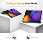 For Xiaomi Pad 7 / 7 Pro 11.2 ENKAY Tri-fold Custer Texture Leather Smart Tablet Case(Black) - 3