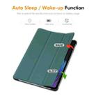 For Xiaomi Pad 7 / 7 Pro 11.2 ENKAY Tri-fold Custer Texture Leather Smart Tablet Case(Dark Blue) - 2