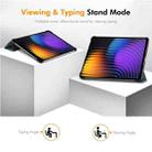 For Xiaomi Pad 7 / 7 Pro 11.2 ENKAY Tri-fold Custer Texture Leather Smart Tablet Case(Purple) - 3