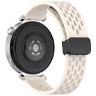 For Huawei Watch GT5 Pro 46mm Folding Magnetic Buckle Silicone Watch Band(Starlight) - 2