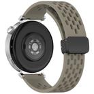For Huawei Watch GT5 Pro 42mm Folding Magnetic Buckle Silicone Watch Band(Space Gray) - 2