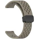For Huawei Watch GT5 Pro 42mm Folding Magnetic Buckle Silicone Watch Band(Space Gray) - 3
