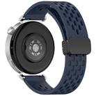 For Huawei Watch GT5 Pro 42mm Folding Magnetic Buckle Silicone Watch Band(Midnight Blue) - 2