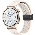 For Huawei Watch GT 5 41mm Folding Magnetic Buckle Silicone Watch Band(Starlight) - 1