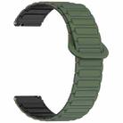 For Redmi Watch 5 Lite Two Color Magnetic Buckle Silicone Watch Band(Dark Green Black) - 3