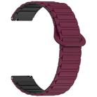 For Redmi Watch 5 Lite Two Color Magnetic Buckle Silicone Watch Band(Wine Red Black) - 3