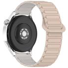 For Redmi Watch 5 Lite Two Color Magnetic Buckle Silicone Watch Band(Milk Tea Rocky White) - 2