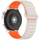 For Redmi Watch 5 Lite Two Color Magnetic Buckle Silicone Watch Band(Starlight Orange) - 2