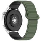 For Redmi Watch 5 Active Two Color Magnetic Buckle Silicone Watch Band(Dark Green Black) - 2