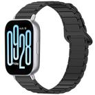 For Redmi Watch 5 Active Two Color Magnetic Buckle Silicone Watch Band(Black) - 1