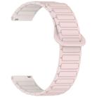 For Redmi Watch 5 Active Two Color Magnetic Buckle Silicone Watch Band(Oxford Pink Starlight) - 3