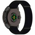 For Garmin Fenix 8 AMOLED 47mm Nylon Hook and Loop Fastener 22mm Watch Band(Black) - 2