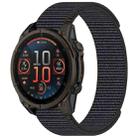 For Garmin Fenix 8 AMOLED 47mm Nylon Hook and Loop Fastener 22mm Watch Band(Gray) - 1