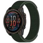 For Garmin Fenix 8 AMOLED 47mm Nylon Hook and Loop Fastener 22mm Watch Band(Army Green) - 1