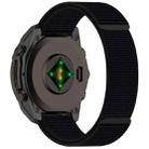 For Garmin Fenix 8 AMOLED 51mm Nylon Hook and Loop Fastener 26mm Watch Band(Black) - 2