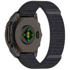 For Garmin Fenix 8 AMOLED 51mm Nylon Hook and Loop Fastener 26mm Watch Band(Gray) - 2