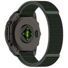 For Garmin Fenix 8 AMOLED 51mm Nylon Hook and Loop Fastener 26mm Watch Band(Army Green) - 2